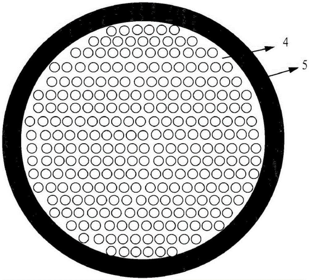 Micro channel plate borate core glass and preparation method thereof