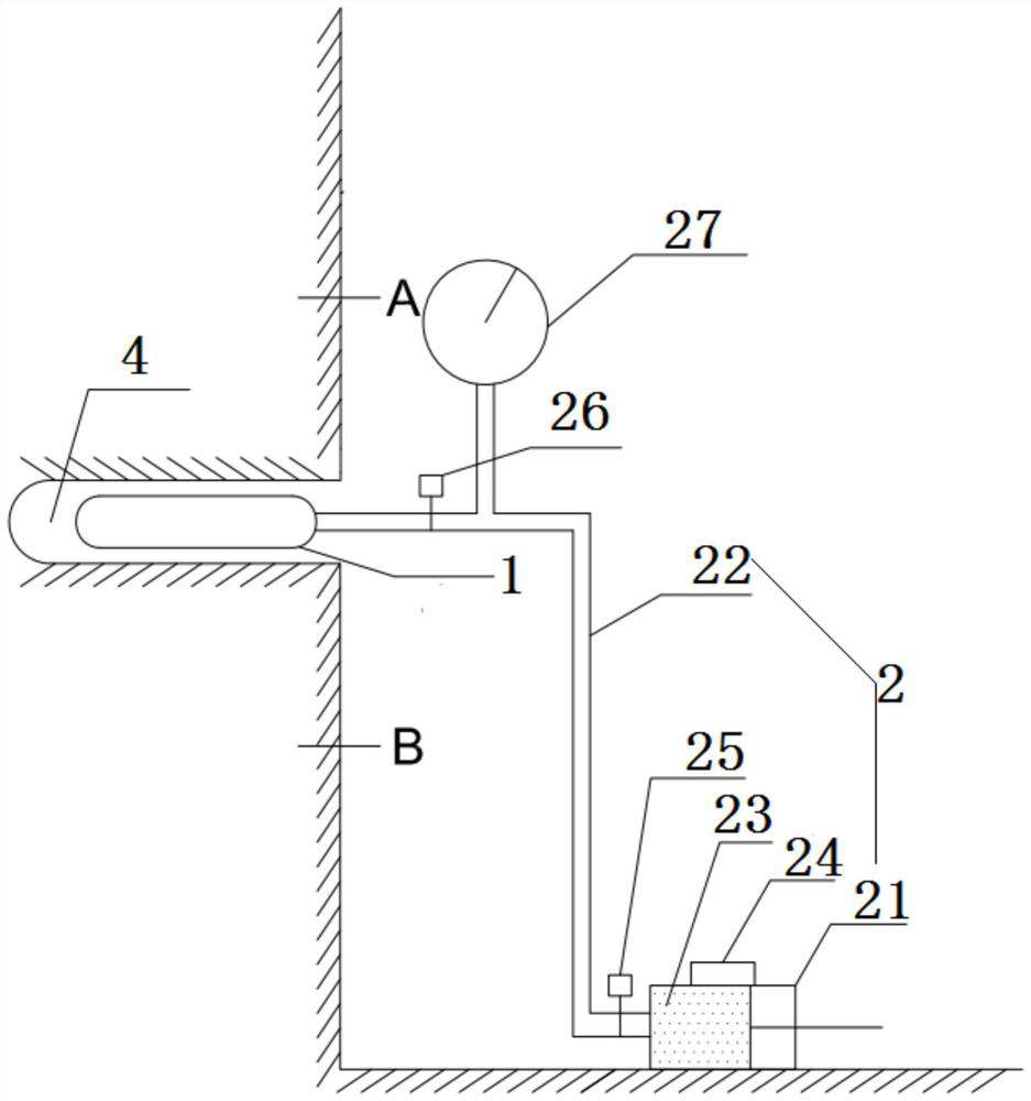 Natural stress measuring device