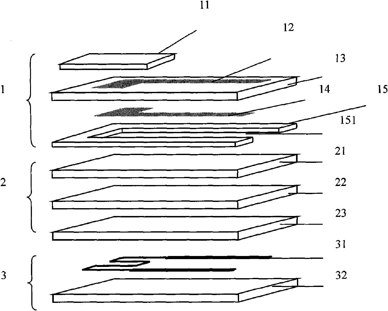 Electric insulation material for lamellar detection element of gas sensor and preparation method thereof