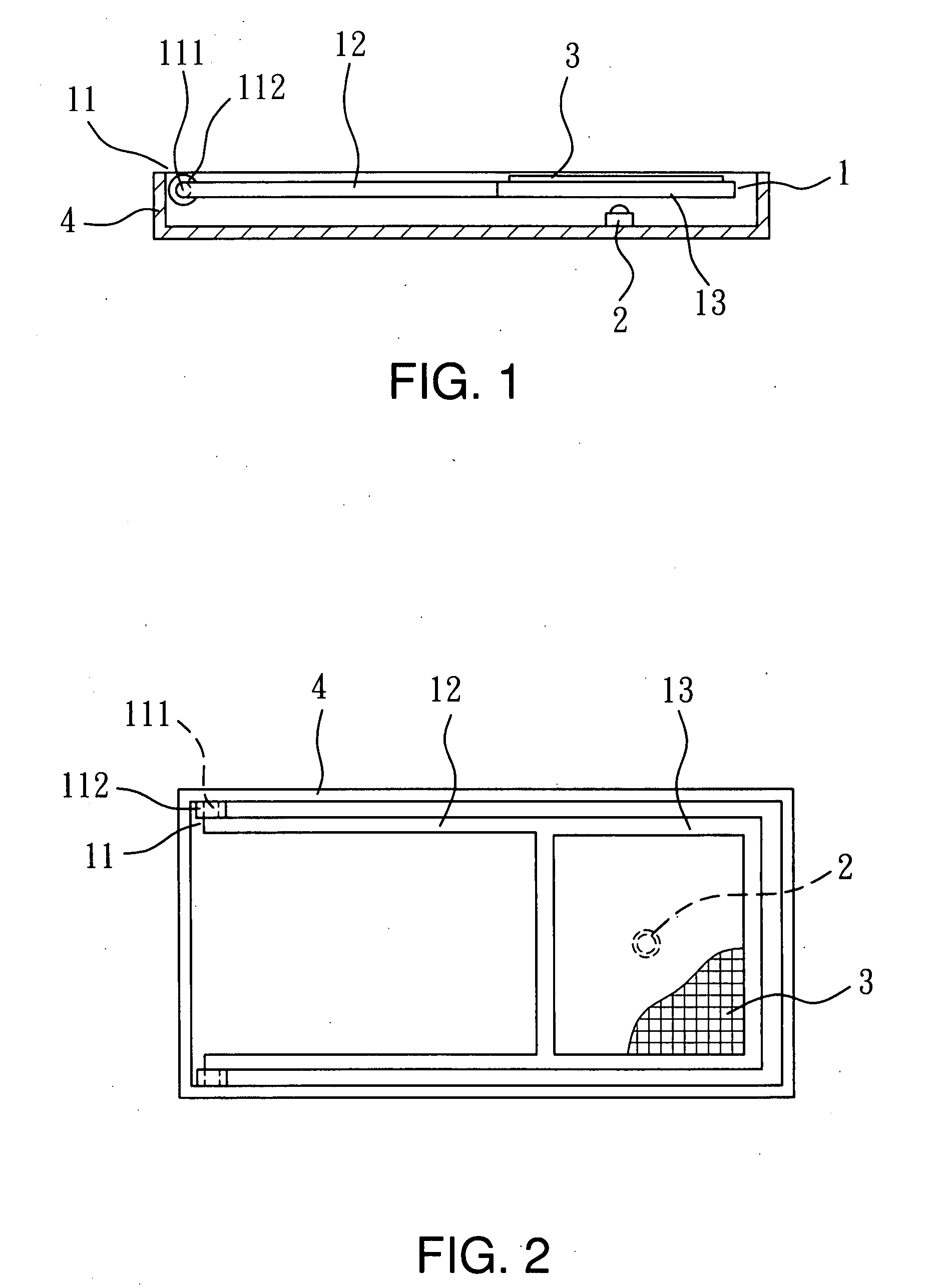 Touch control click structure