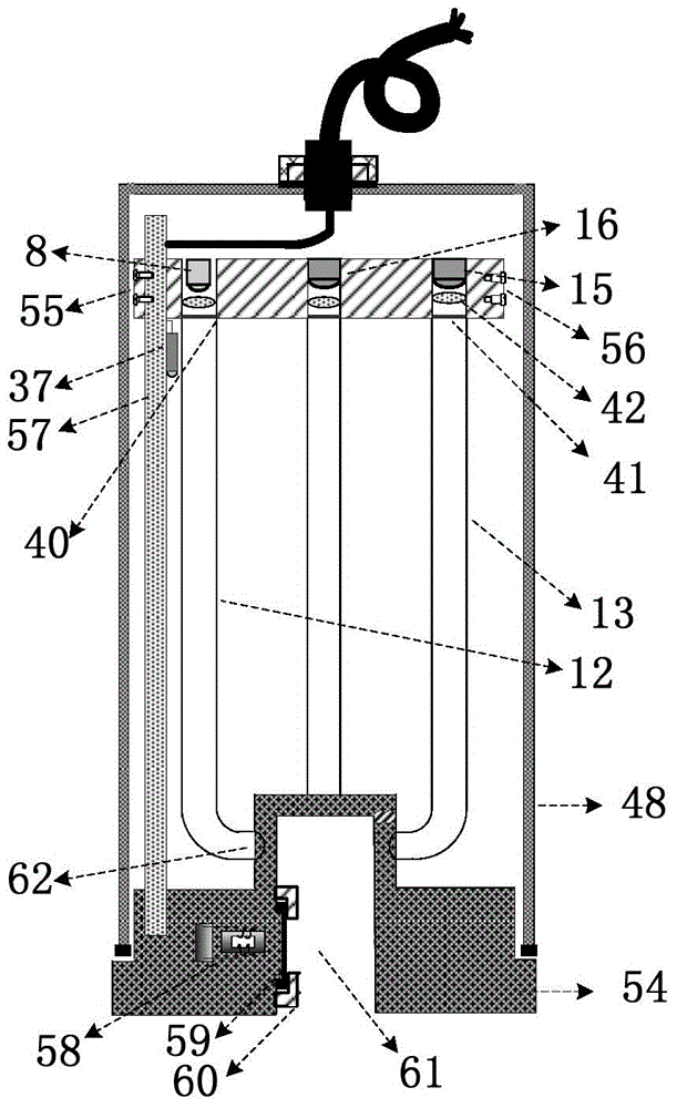 Two-channel optical fiber method and sensor for measuring turbidity