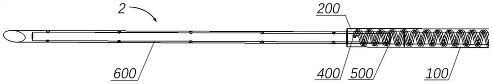 Medical interventional needle assembly and medical interventional catheter