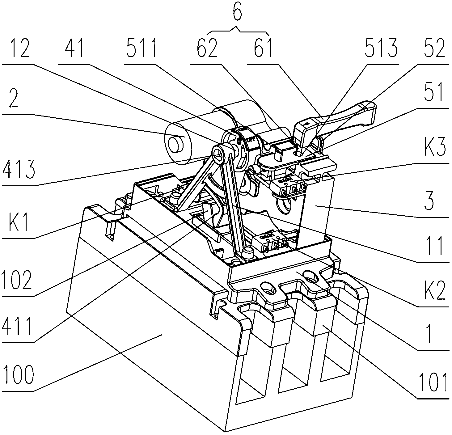 Electric operation mechanism of switch