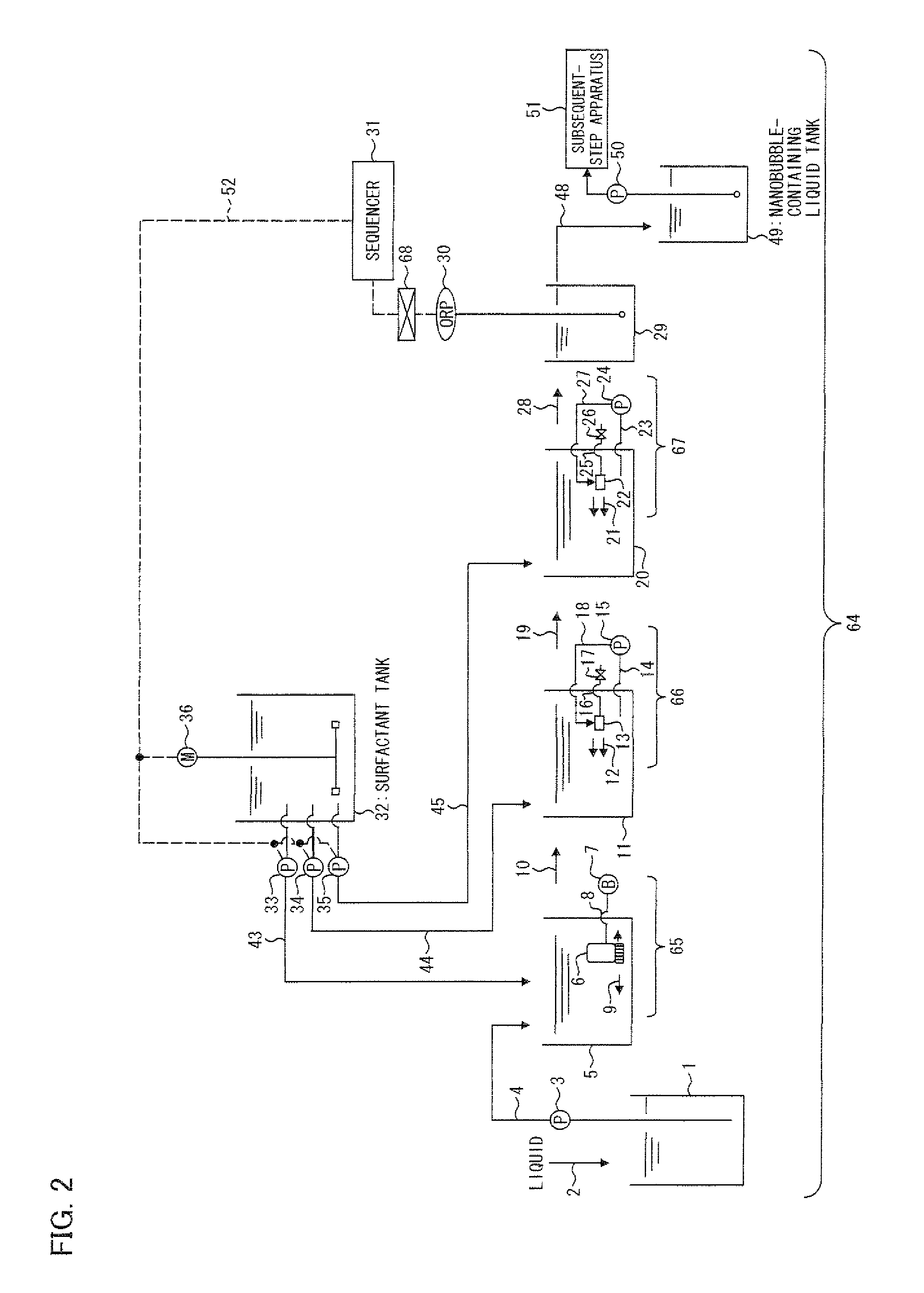 Nanobubble-containing liquid producing apparatus and nanobubble-containing liquid producing method