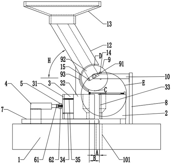 Molding sand strength detection device