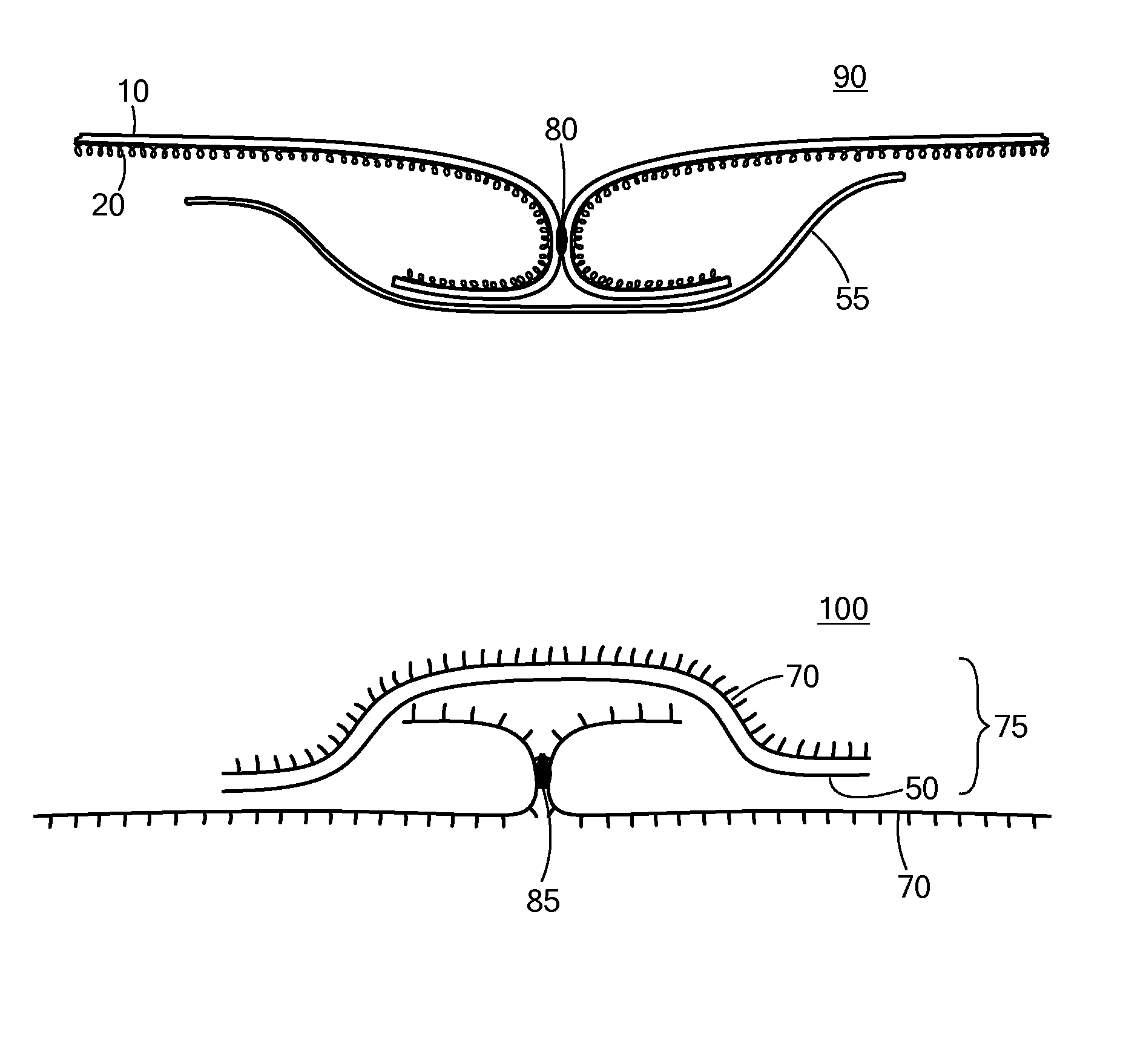 Waterproof garment with invisible barrier seam