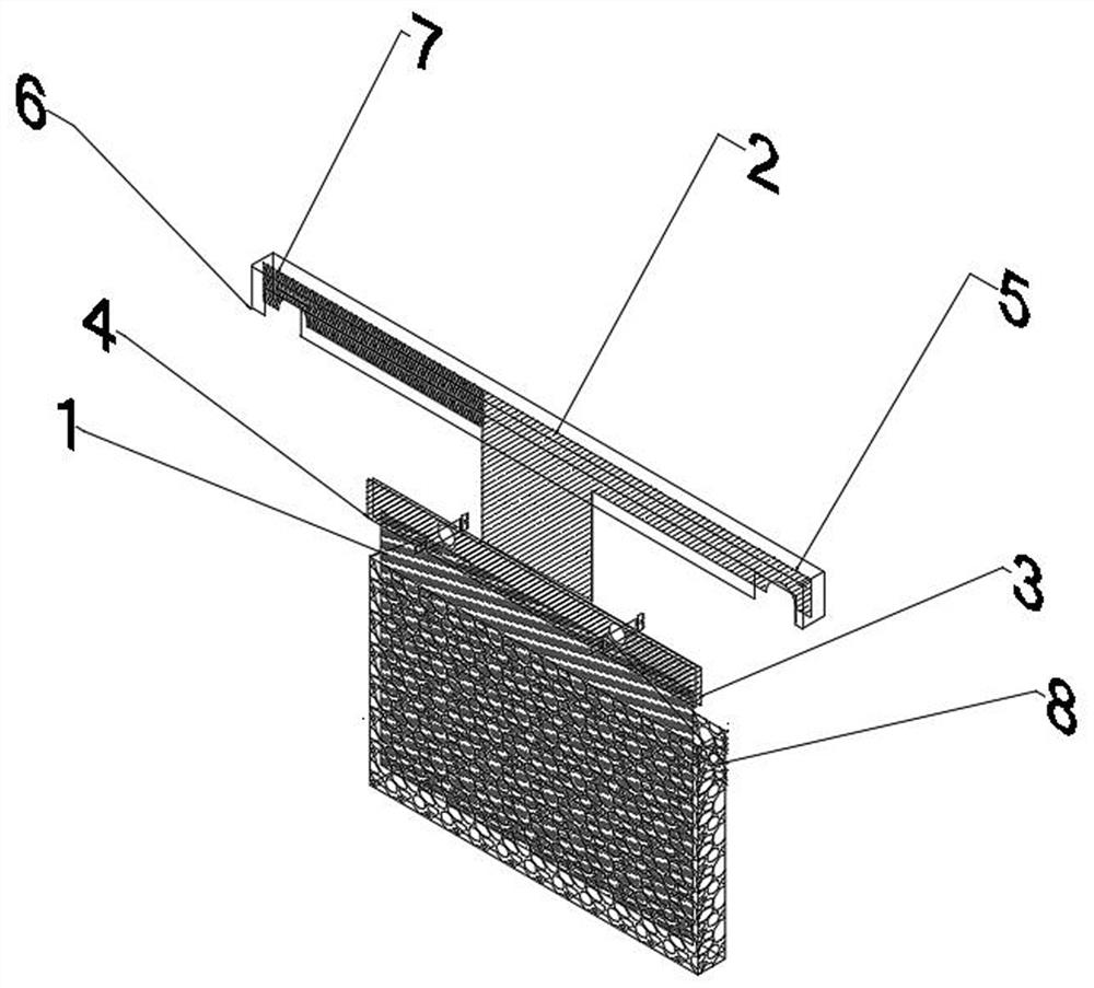 Graphite electrode device for preparing graphene by stripping graphite through electrochemical method