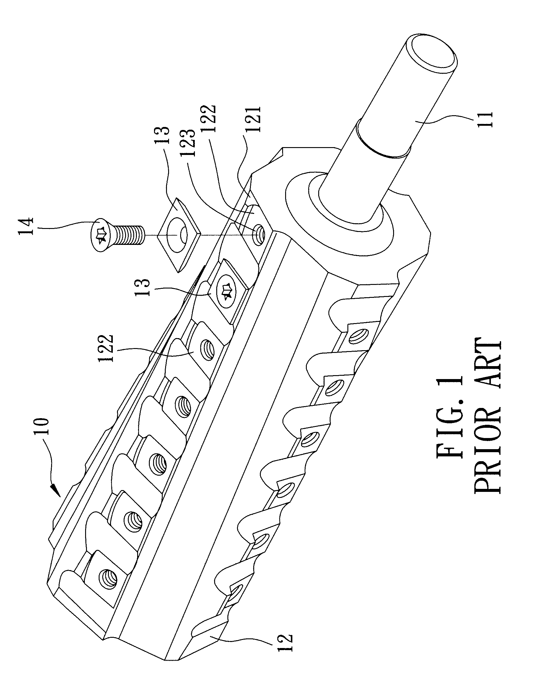 Cutter head assembly for a wood planing machine