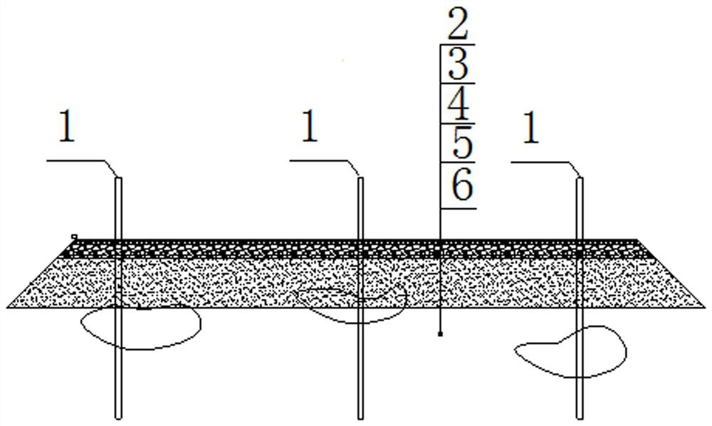 Grouting reinforcement material applied to rapid repair of pavement structure, and preparation method and application