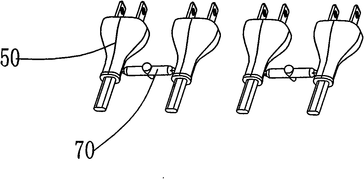 Vertical-type injection mold of improved plug