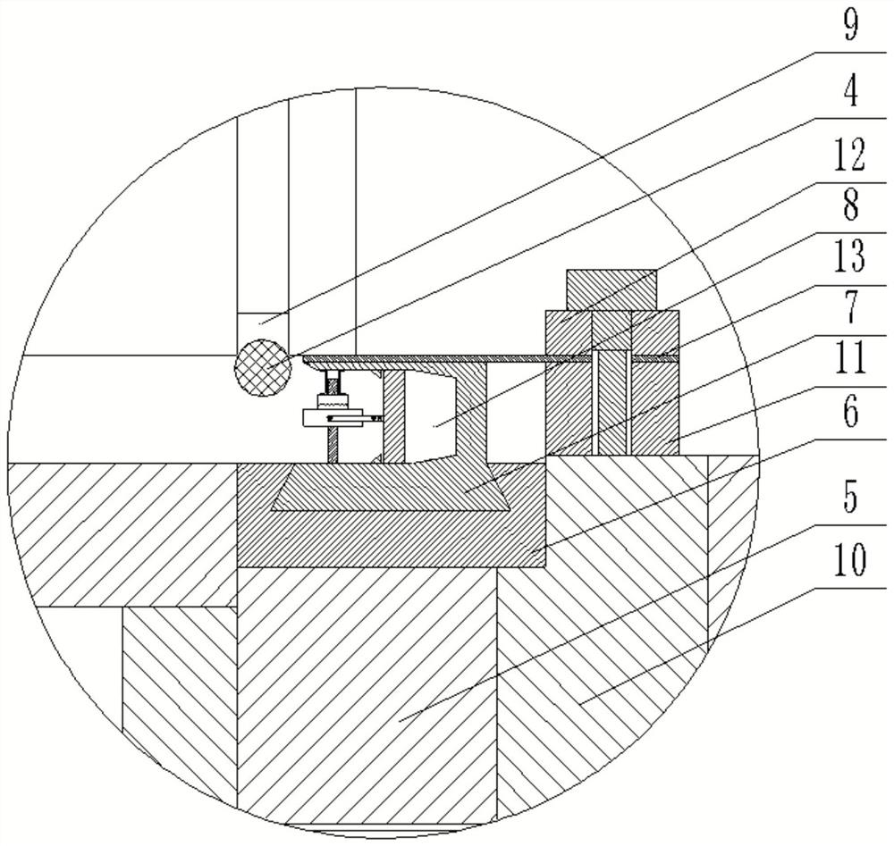 A sealing device for electrolytic copper foil