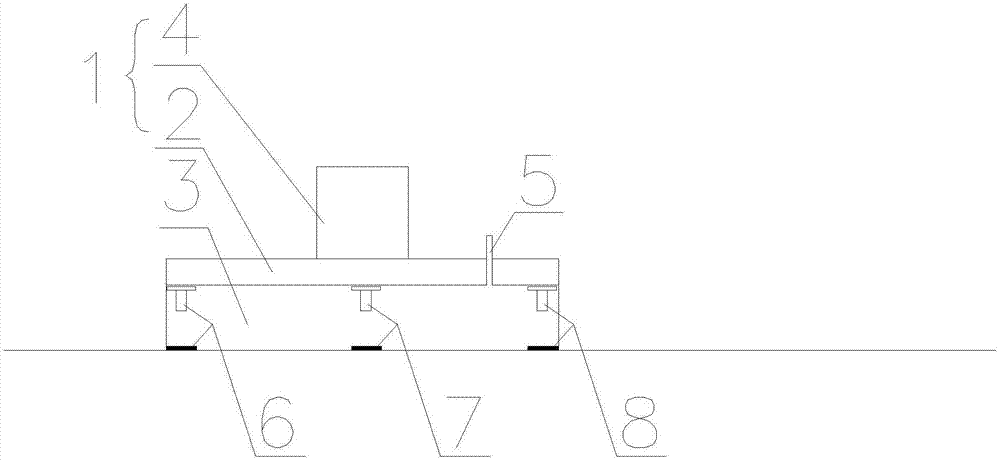 Soil shear strength parameter testing method based on critical edge loading formula