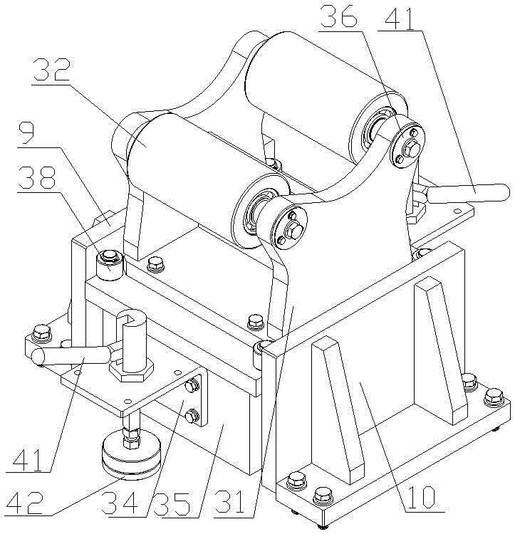 Automatically-positioned power unit test bench