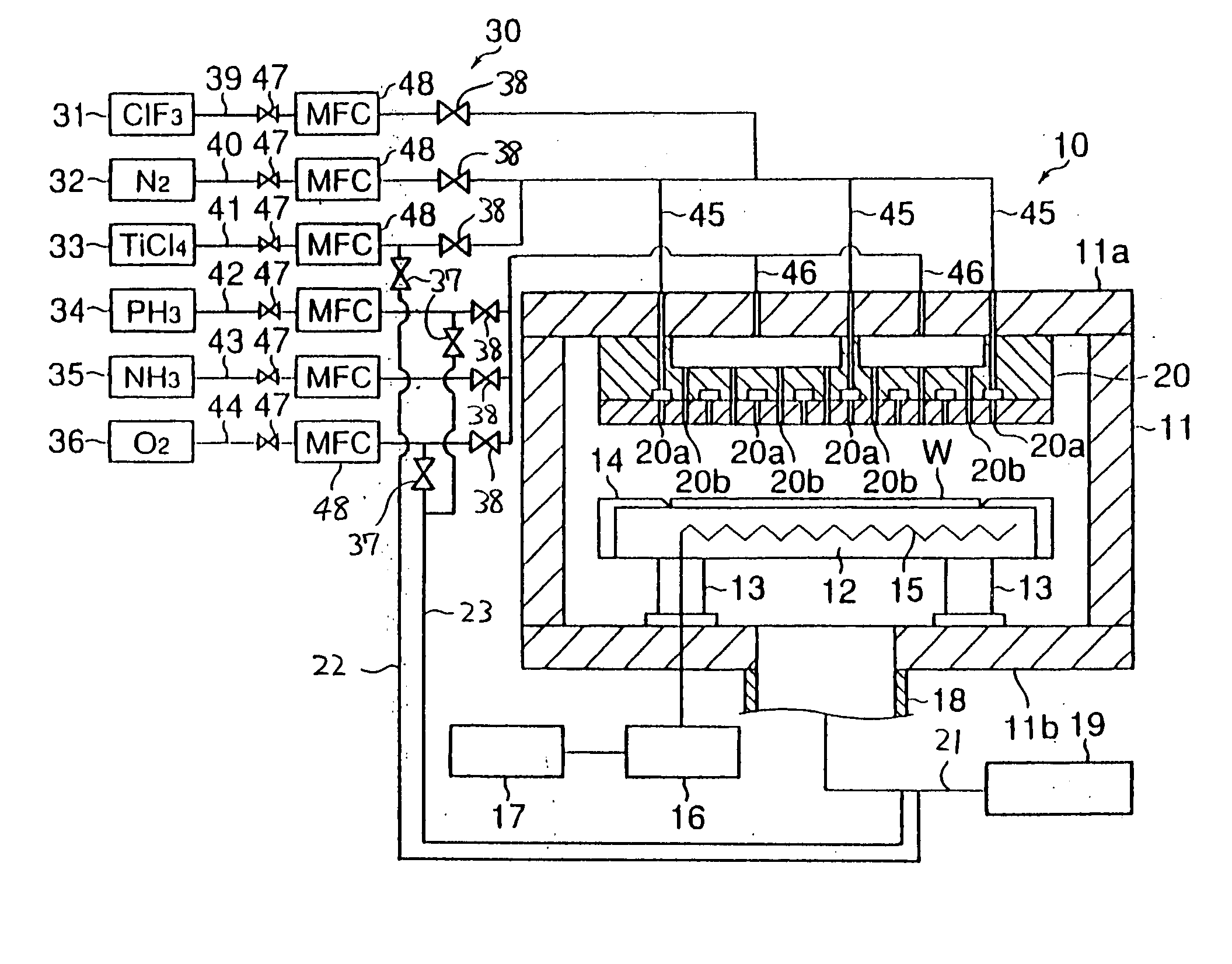 Method for depositing metallic nitride series thin film