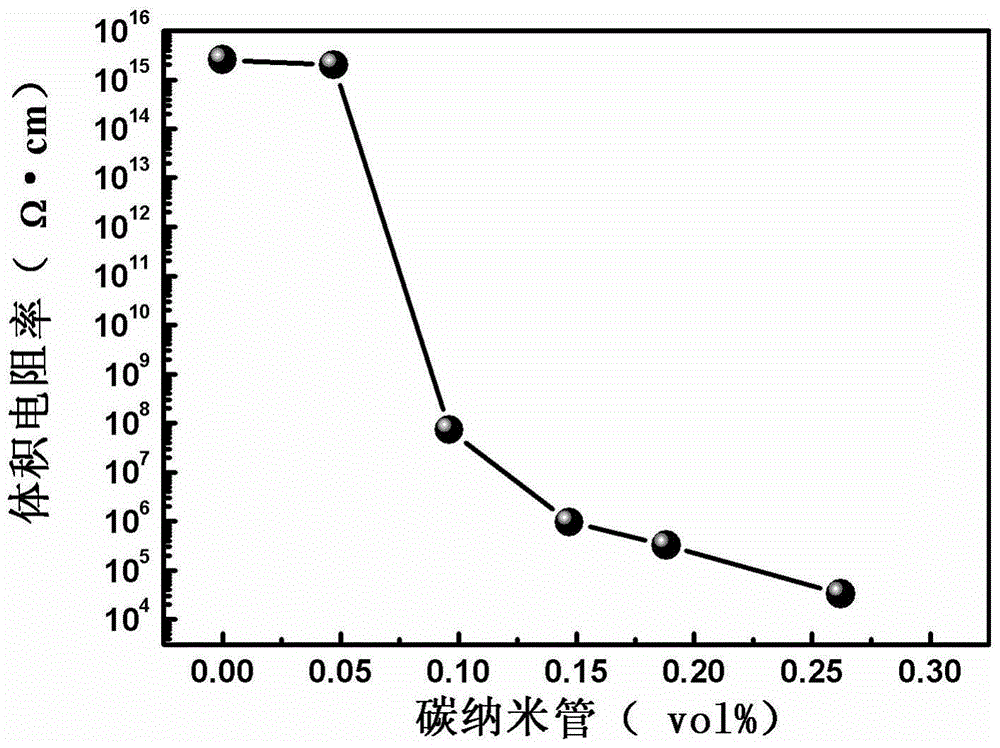 Conductive high-molecular composite material with dendritic cellular structure, and preparation method thereof