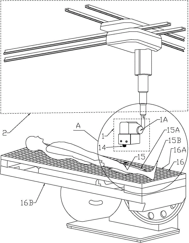 Medical X-ray machine for automatic tracking, positioning and shooting for visual measurement