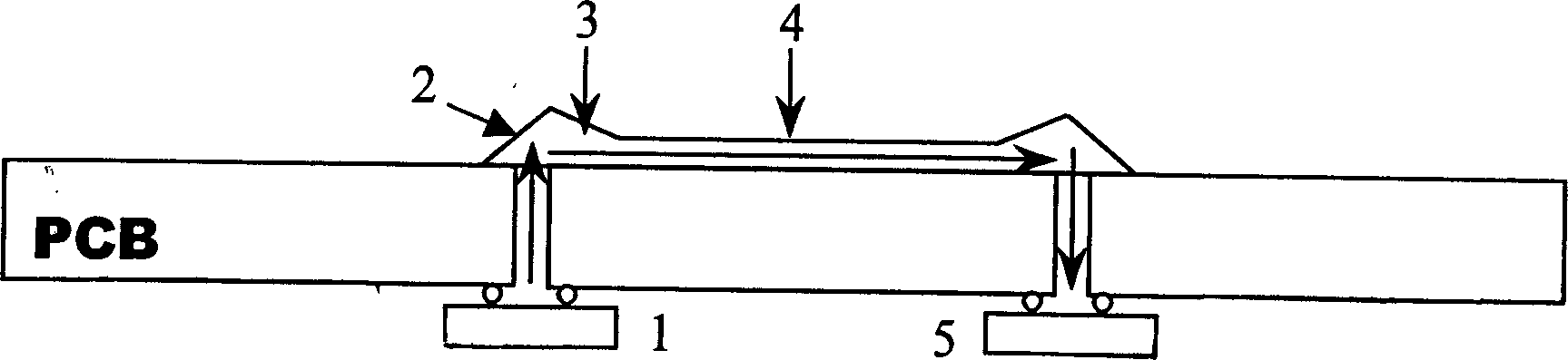 Optical interconnection coupling structure based on soft photoetching