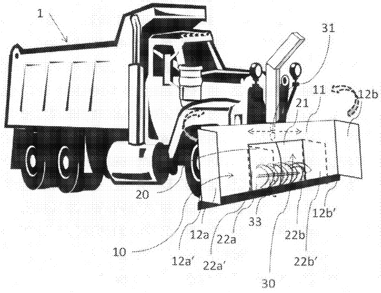 Snow plow-blower