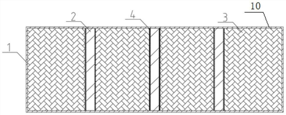 Long corridor floor support-free aluminum plastic formwork device