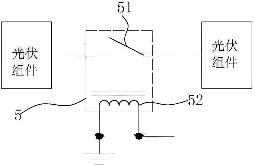 Rapid switch-off system applied to photovoltaic generation