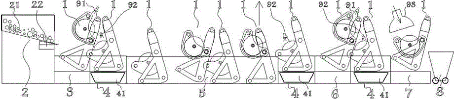 Fully-automatic roll plating method and production line in step-by-step passing manner