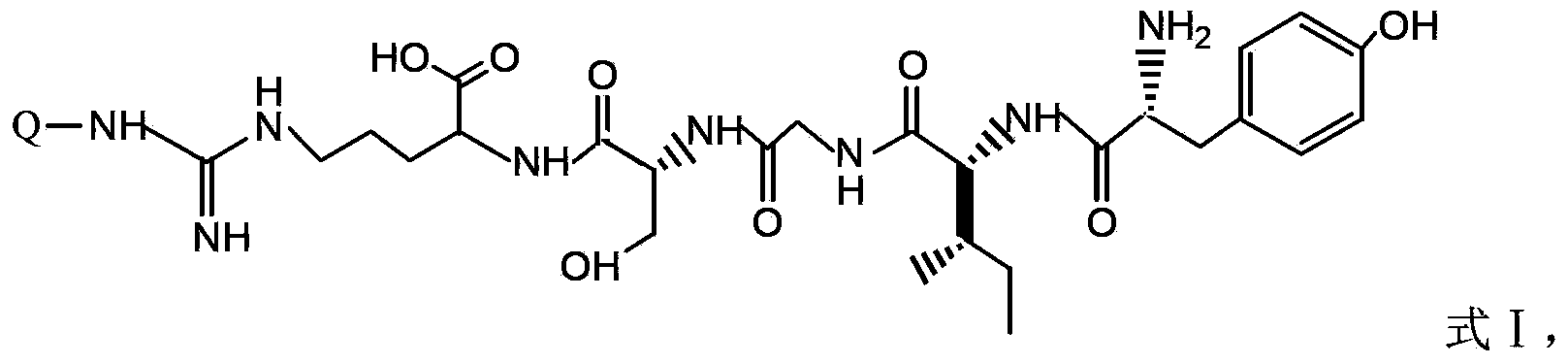 18F-fluorine labeling pentapeptide complex and synthetic method thereof