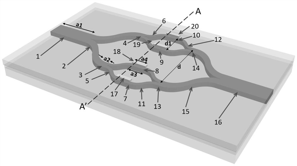 A tunable mode converter and its preparation method