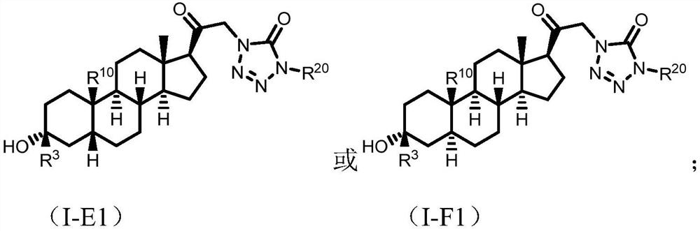 Tetrazolone substituted steroids and use thereof