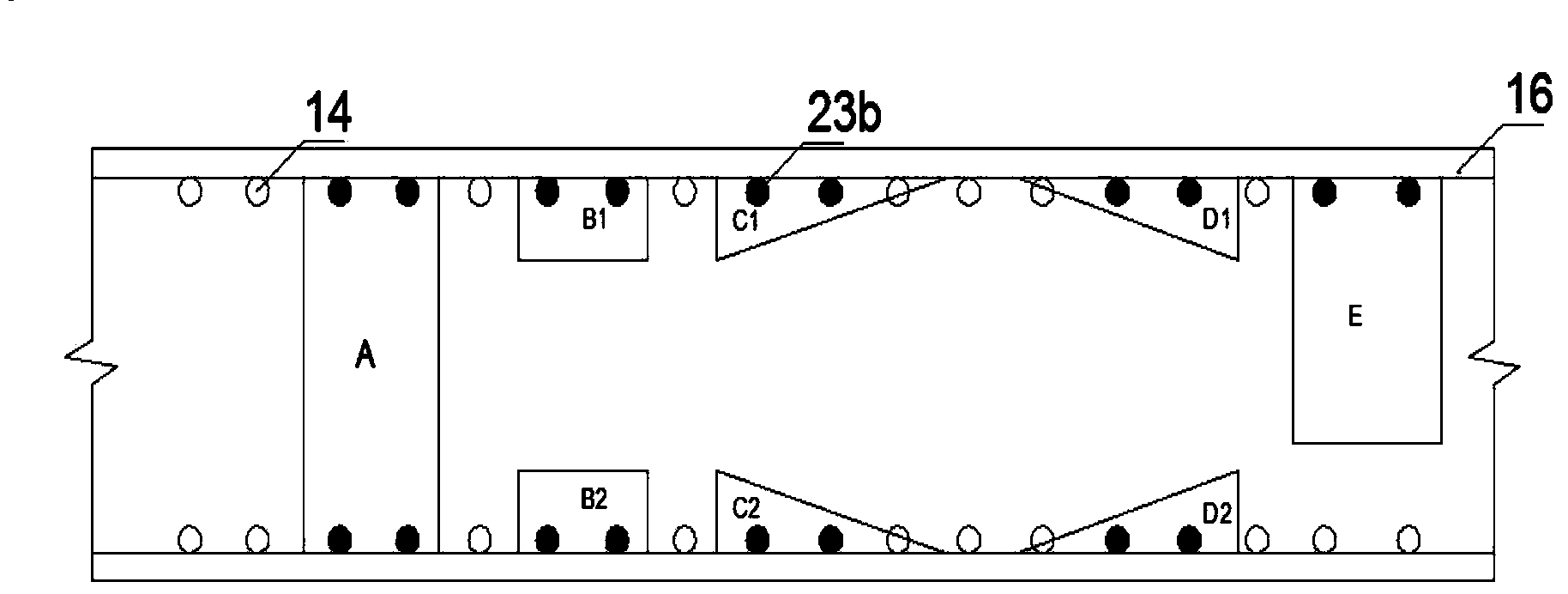 Experimental device for release accelerating research of oversaturated gas in under-dam watercourses