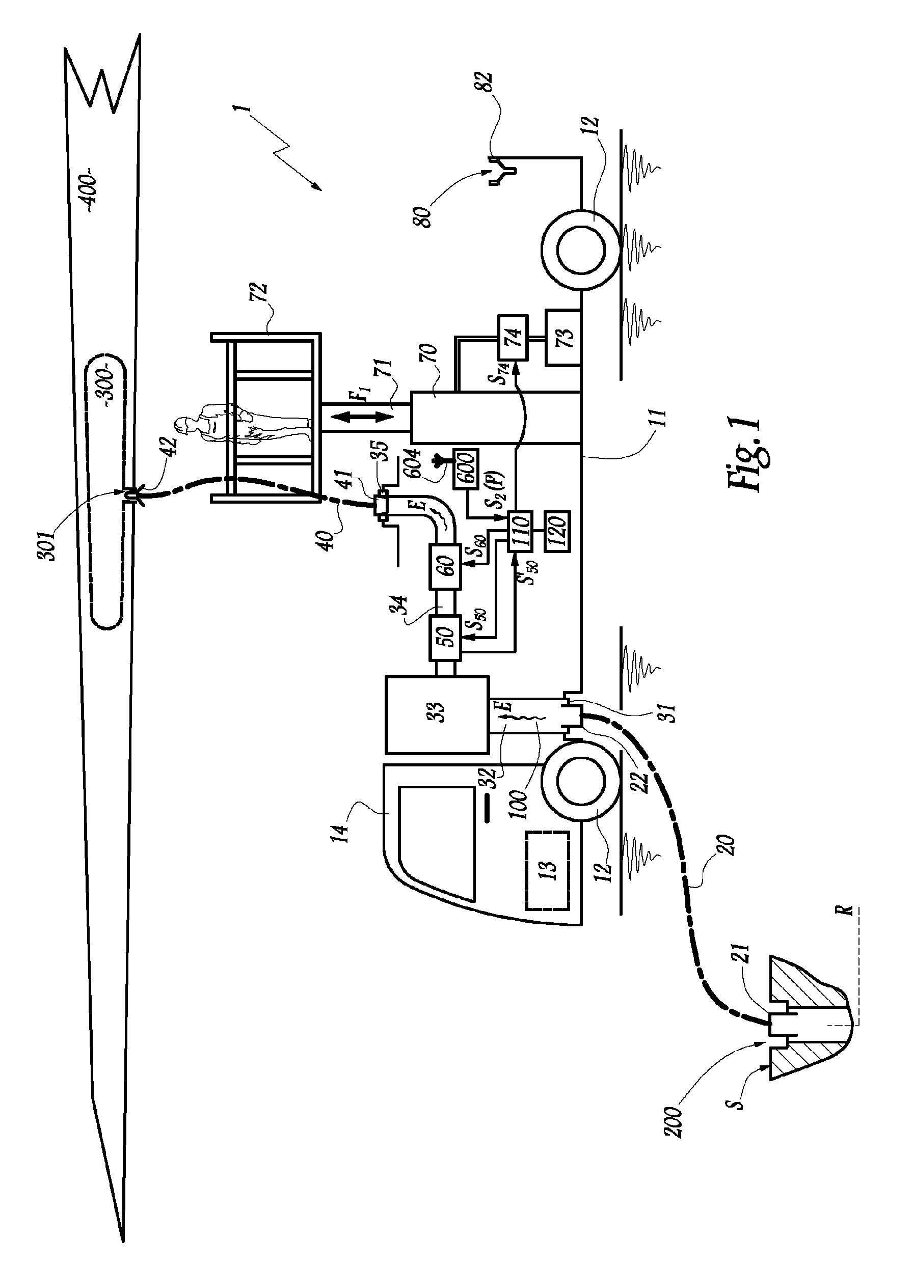 Refueling equipment, and method for refueling an aircraft using said equipment