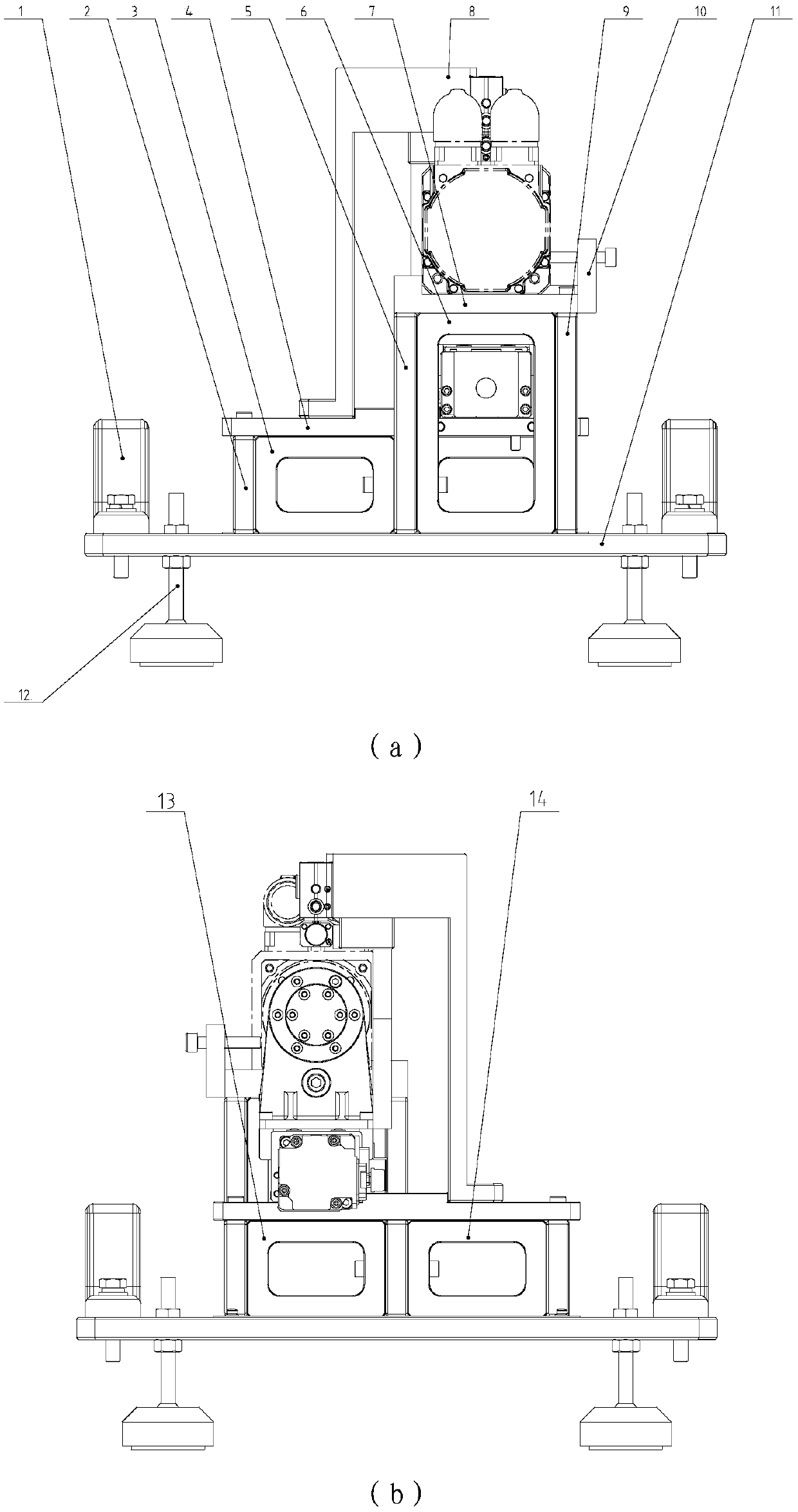 High-precision ultrahigh-pressure liquid-phase simulation load accumulation error test platform