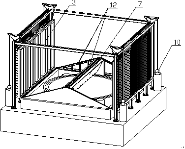 Vertical air shaft double-door type explosion-proof system