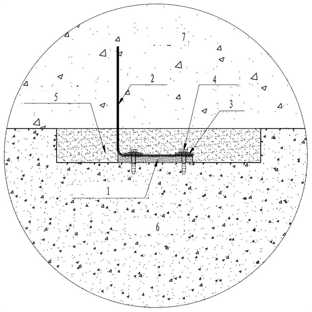 Copper sheet water stop construction method