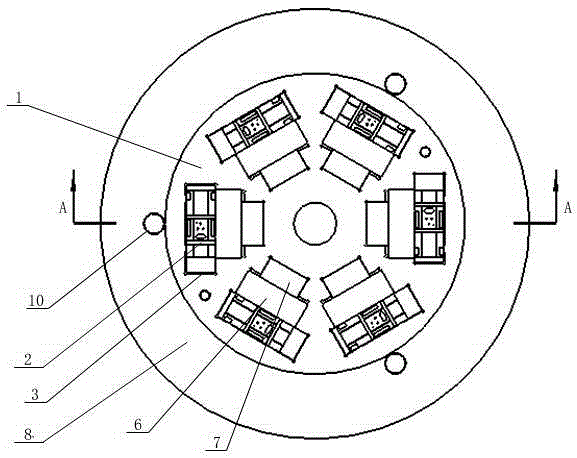 Slide valve grinding clamp used for disc grinder and clamping method for slide valves