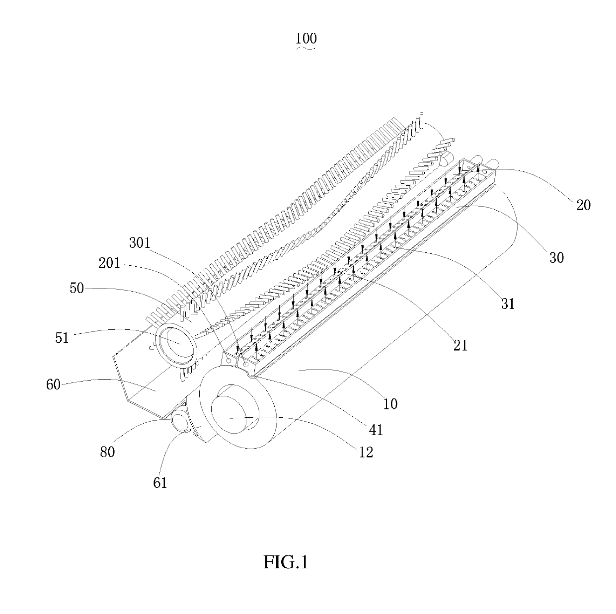 Sweeping robot and corresponding cleaning device