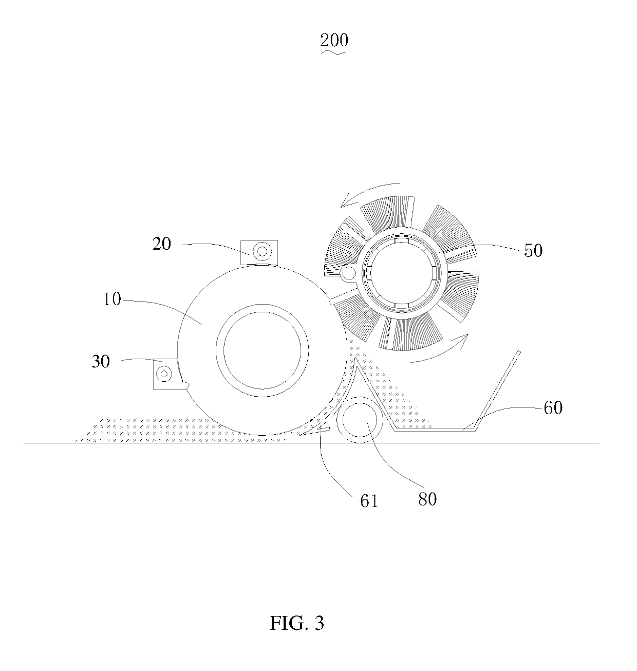 Sweeping robot and corresponding cleaning device