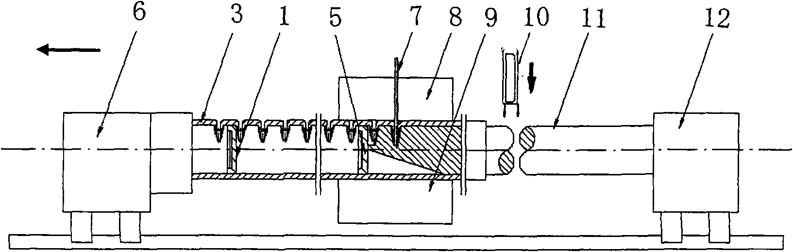 Method for processing collecting tube of heat exchanger