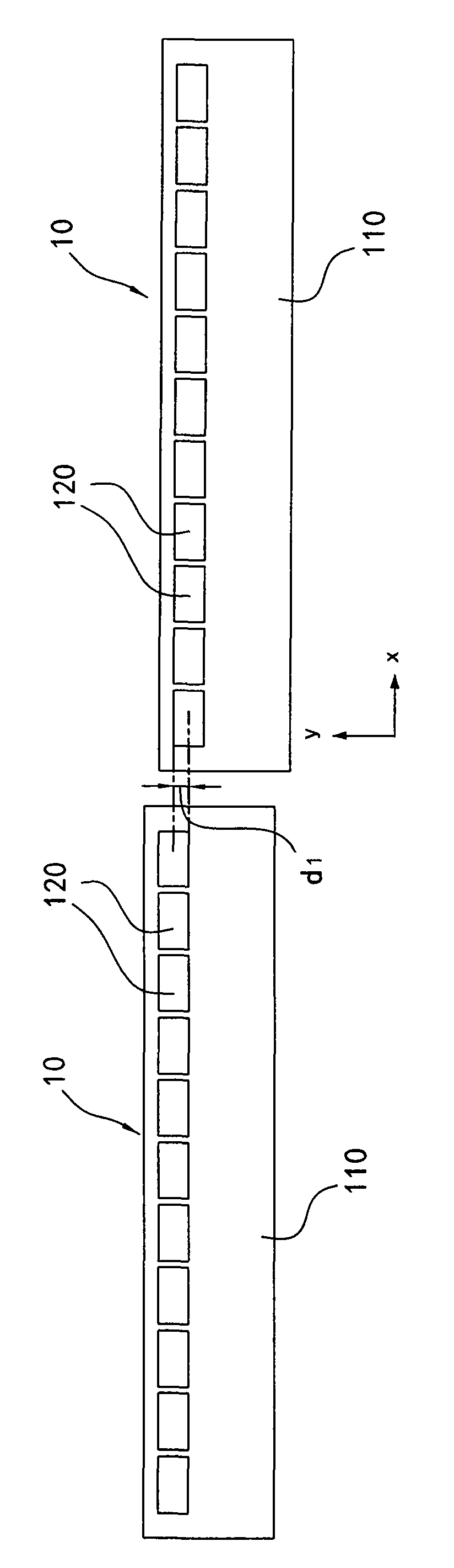 Contact image sensing chip and module