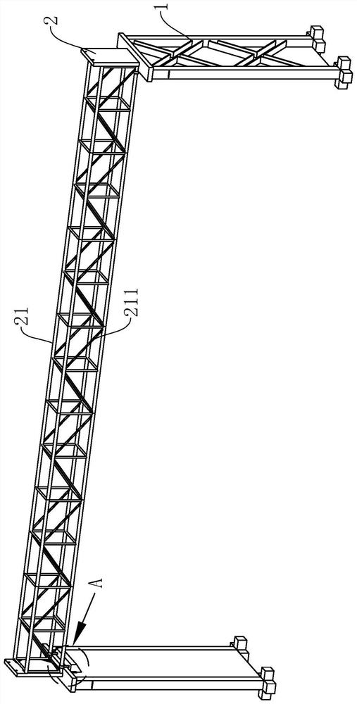 Steel structure skirt house truss and installation process thereof