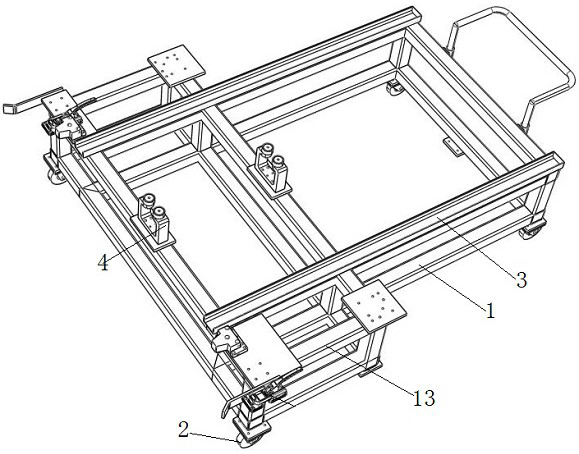 Clamp rapid switching trolley