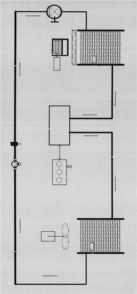 High-efficiency vehicle electric cooling and heating air heat exchange system