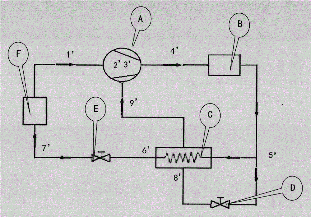 High-efficiency vehicle electric cooling and heating air heat exchange system