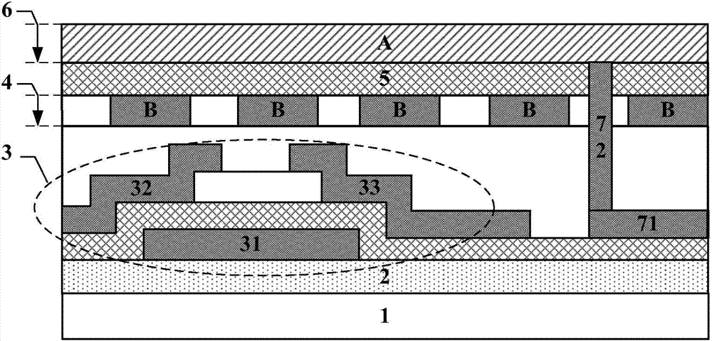 Touch control display panel, touch control display device and production method