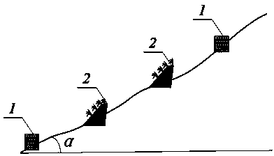 Terrace bank construction method for changing slope farmland into level terrace in reservoir area of Three Gorges