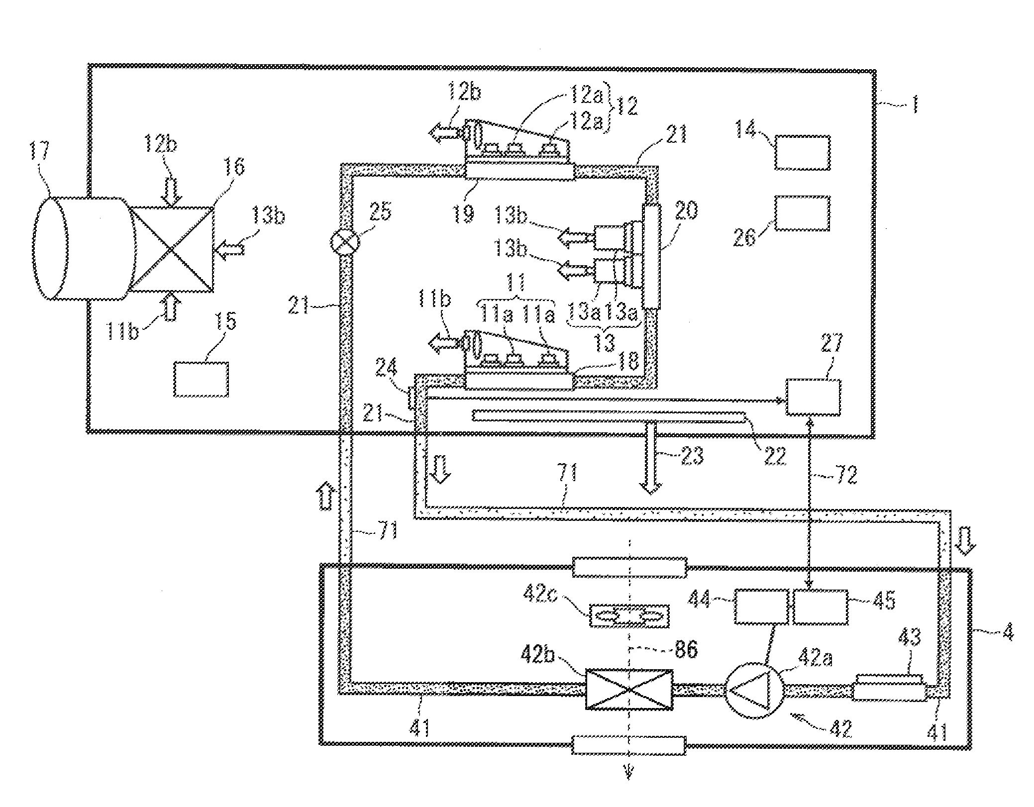 Projection image display device