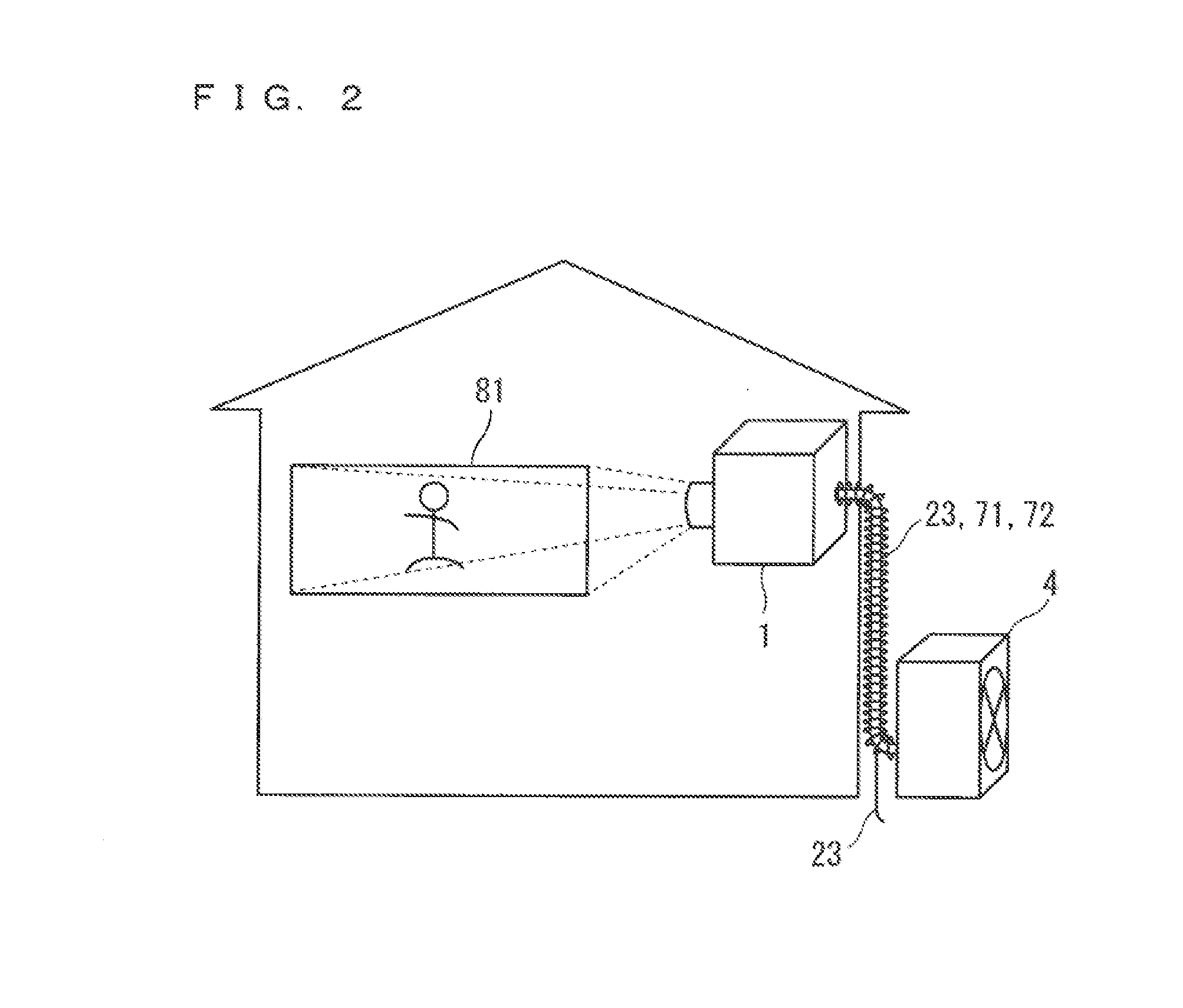 Projection image display device