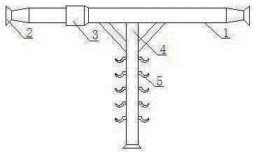 Load bearing type jacking rod