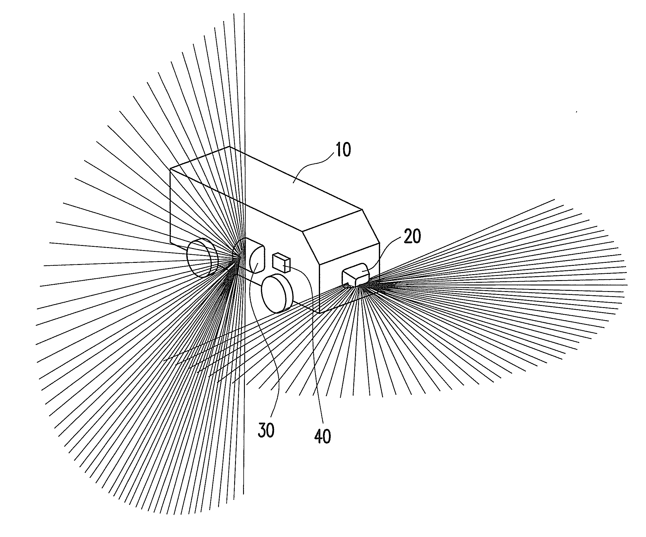 Self-positioning device and method thereof