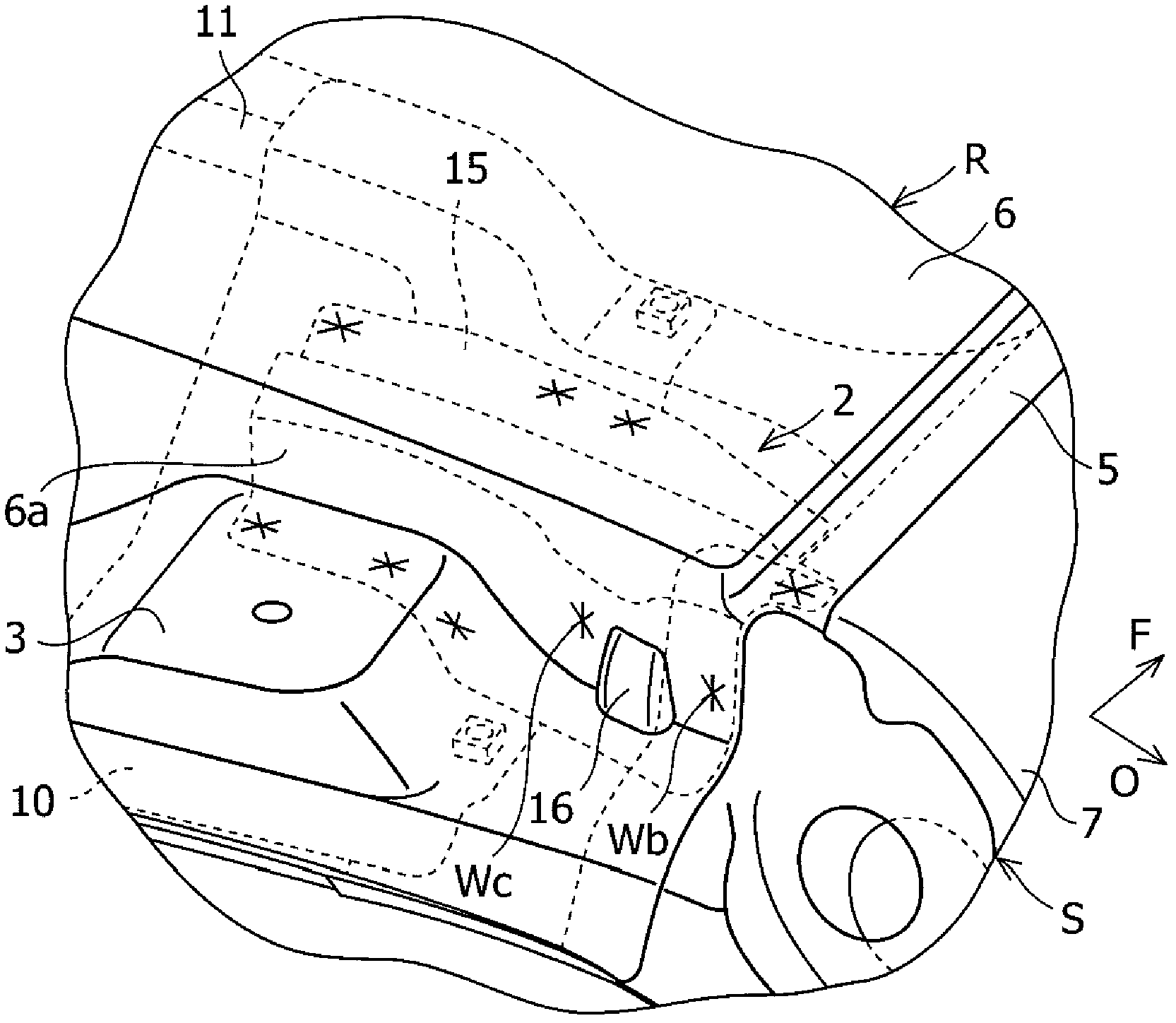 Reinforcement structure of the back door opening shoulder of the vehicle