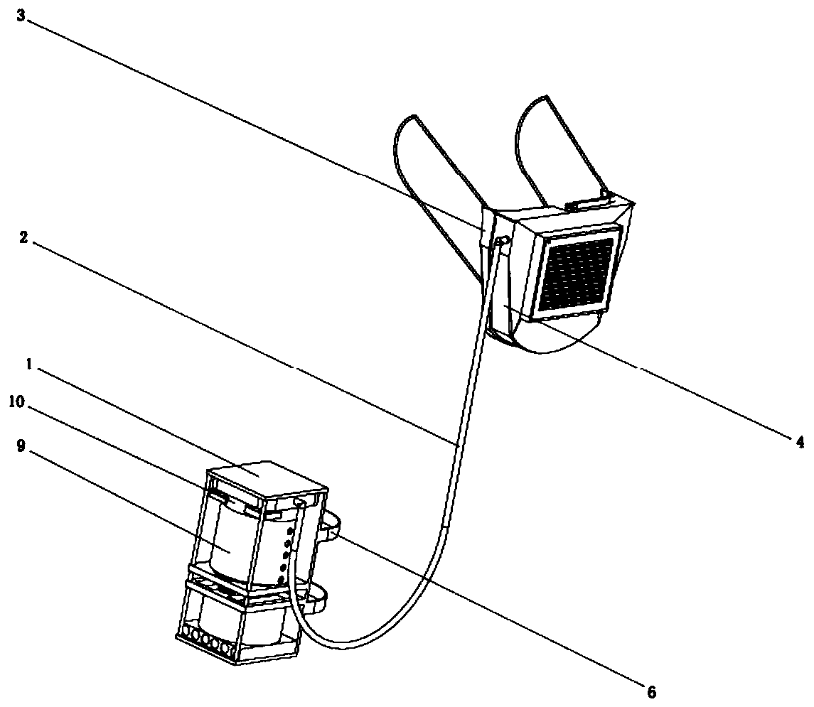 Protective mask and protective face shield isolated by positive-pressure air barrier